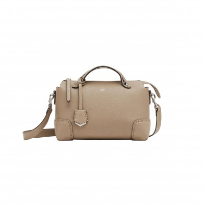 FENDI BY THE WAY LEATHER MEDIUM SELLERIA BAG DOVE GRAY 8BL146ARBBF04Y9 (27*15*13cm)